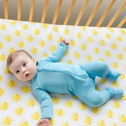 Sheets<Little Sleepies Fitted Crib Sheet Sunshine