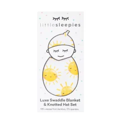 Layette|Swaddles<Little Sleepies Swaddle & Hat Set Sunshine