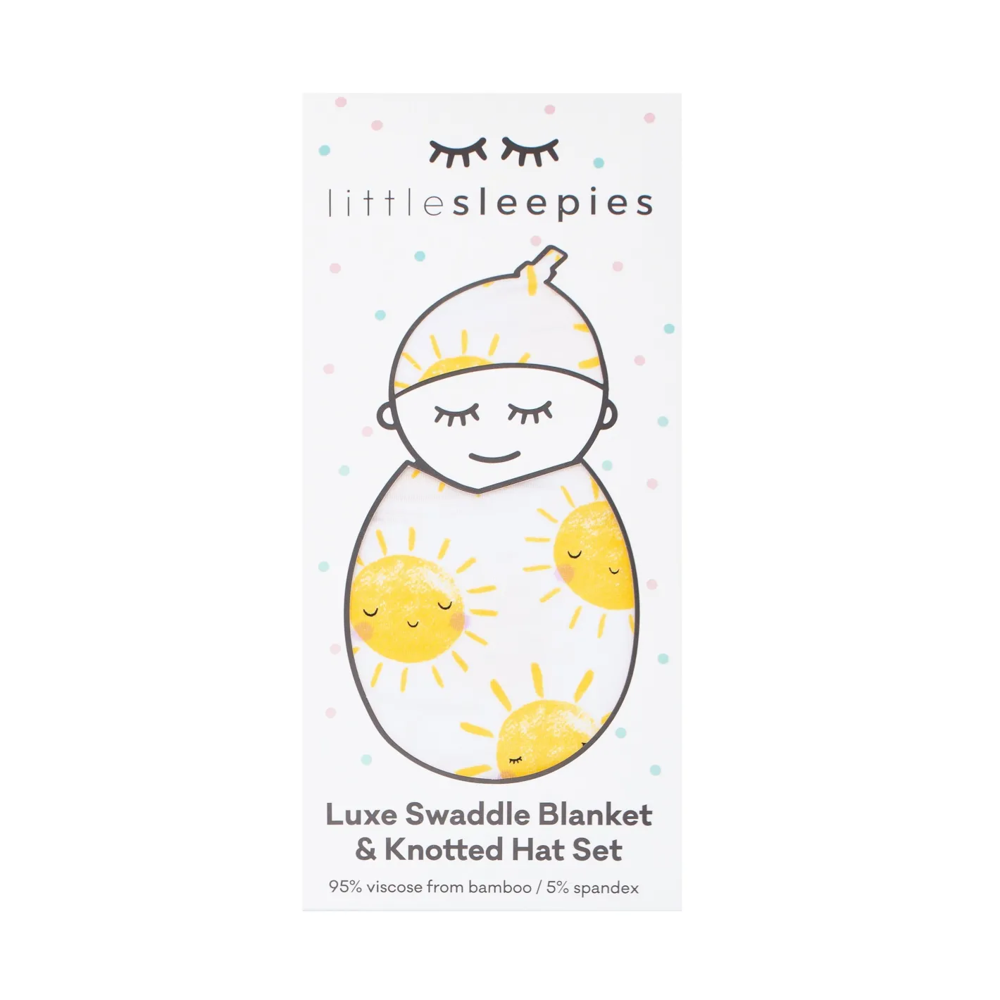Layette|Swaddles<Little Sleepies Swaddle & Hat Set Sunshine