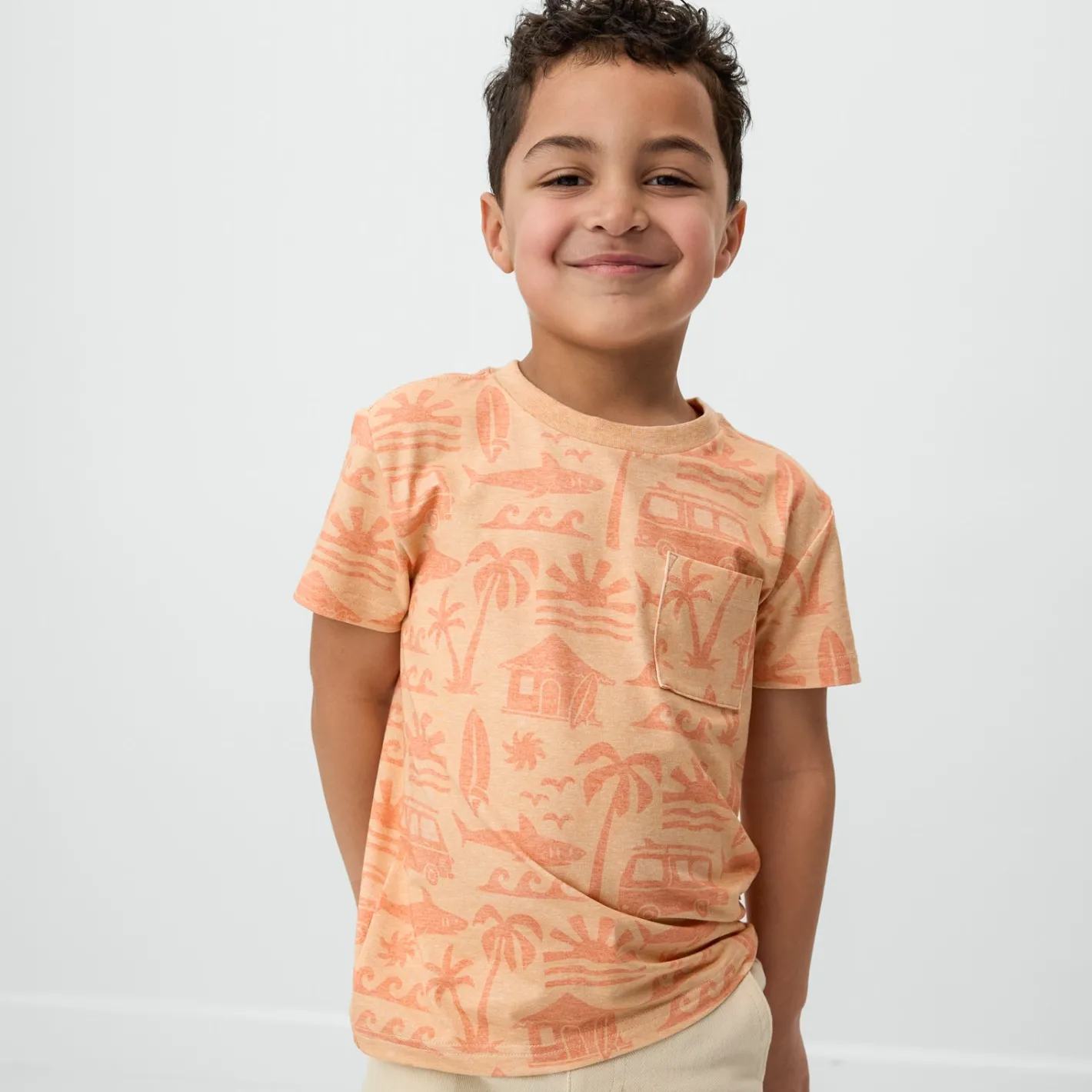 Tops & Tees|Tops & Tees<Little Sleepies Relaxed Pocket Tee Surf Shack