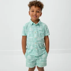 Tops & Tees|Tops & Tees<Little Sleepies Button Down Polo Surf Shack