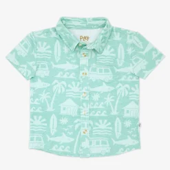 Tops & Tees|Tops & Tees<Little Sleepies Button Down Polo Surf Shack