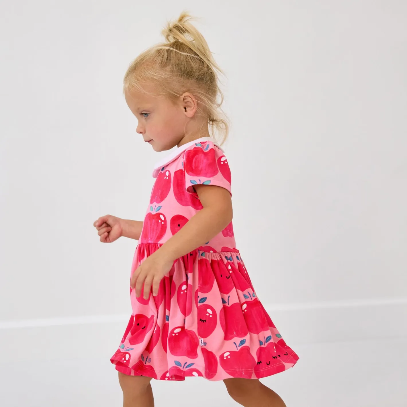 Bamboo Baby Clothes|Dresses<Little Sleepies Collar Skater Dress with Bloomer Sweet Orchard