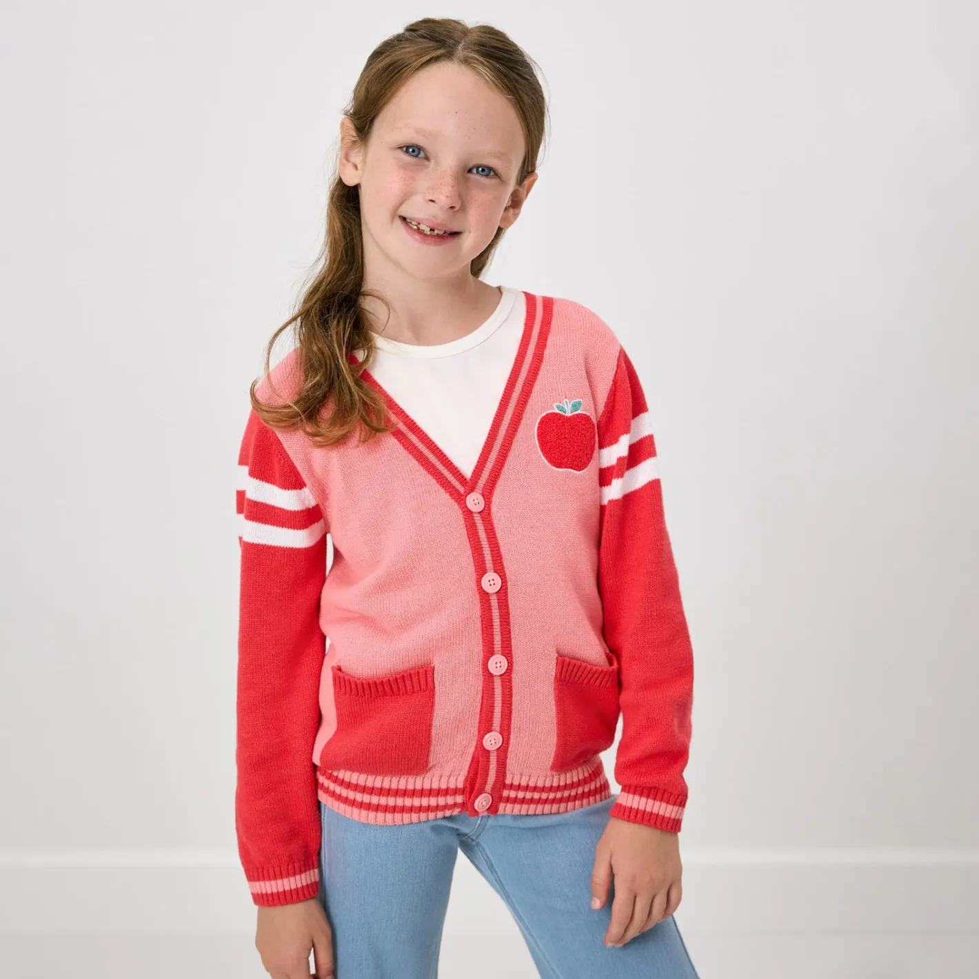 Sweaters & Hoodies|Sweaters & Hoodies<Little Sleepies Varsity Cardigan Sweet Orchard