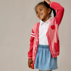 Sweaters & Hoodies|Sweaters & Hoodies<Little Sleepies Varsity Cardigan Sweet Orchard