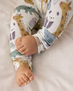 The Newborn Shop|The Newborn Shop<Little Sleepies Fold-Over Legging Sweet Safari