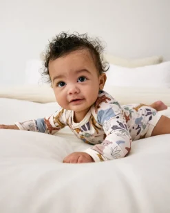 The Newborn Shop|The Newborn Shop<Little Sleepies Henley Bodysuit Sweet Safari