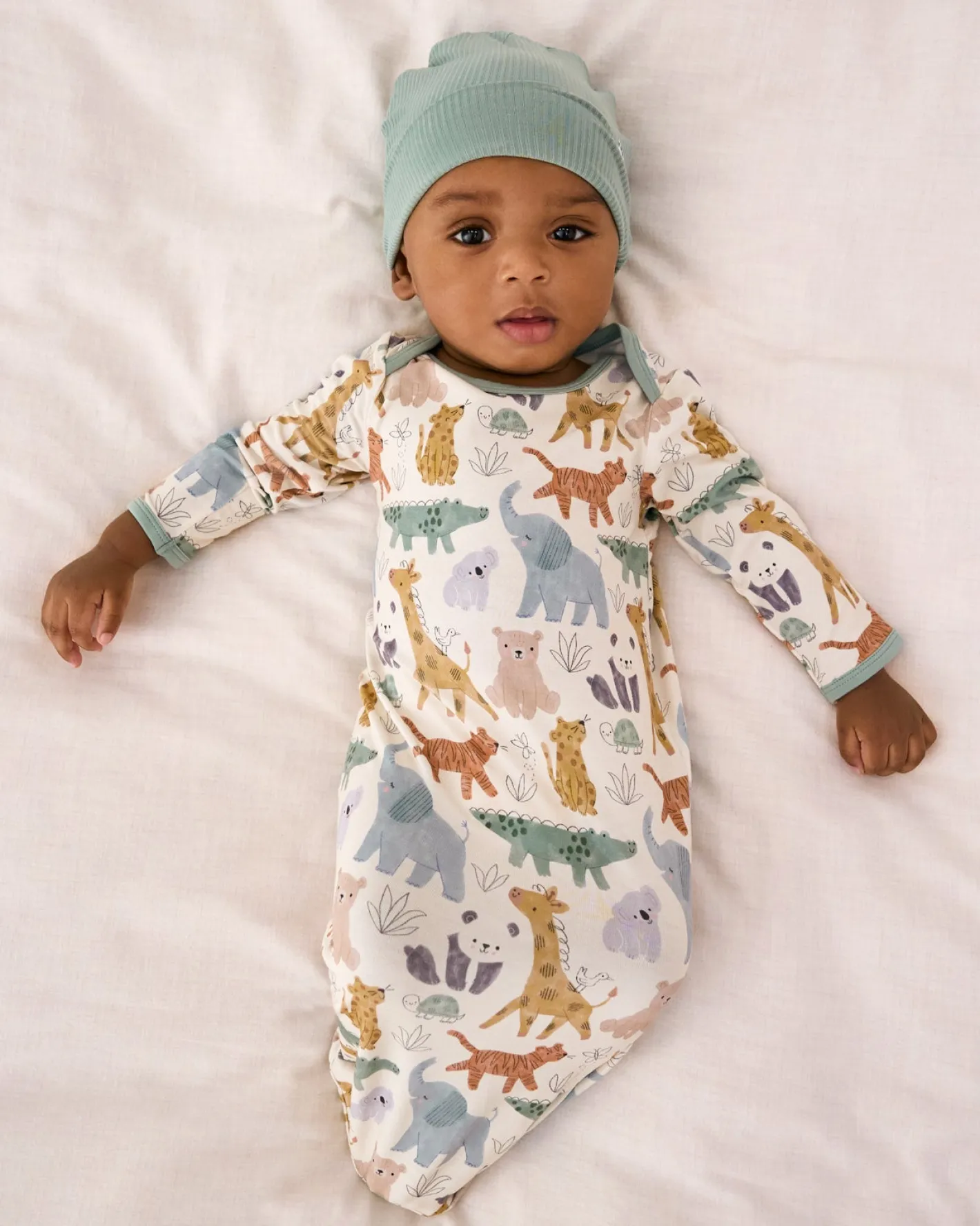 The Newborn Shop|The Newborn Shop<Little Sleepies Infant Gown Sweet Safari