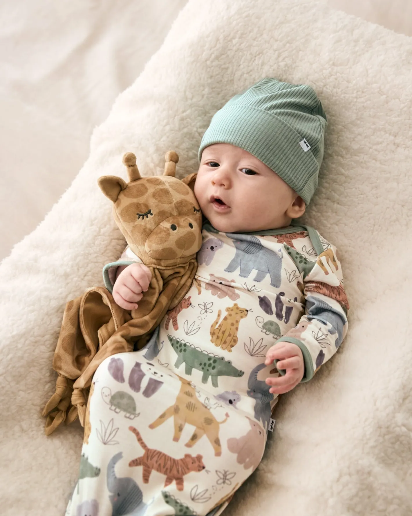 The Newborn Shop|The Newborn Shop<Little Sleepies Infant Gown Sweet Safari
