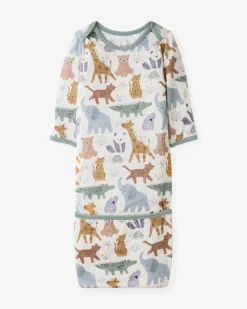 The Newborn Shop|The Newborn Shop<Little Sleepies Infant Gown Sweet Safari