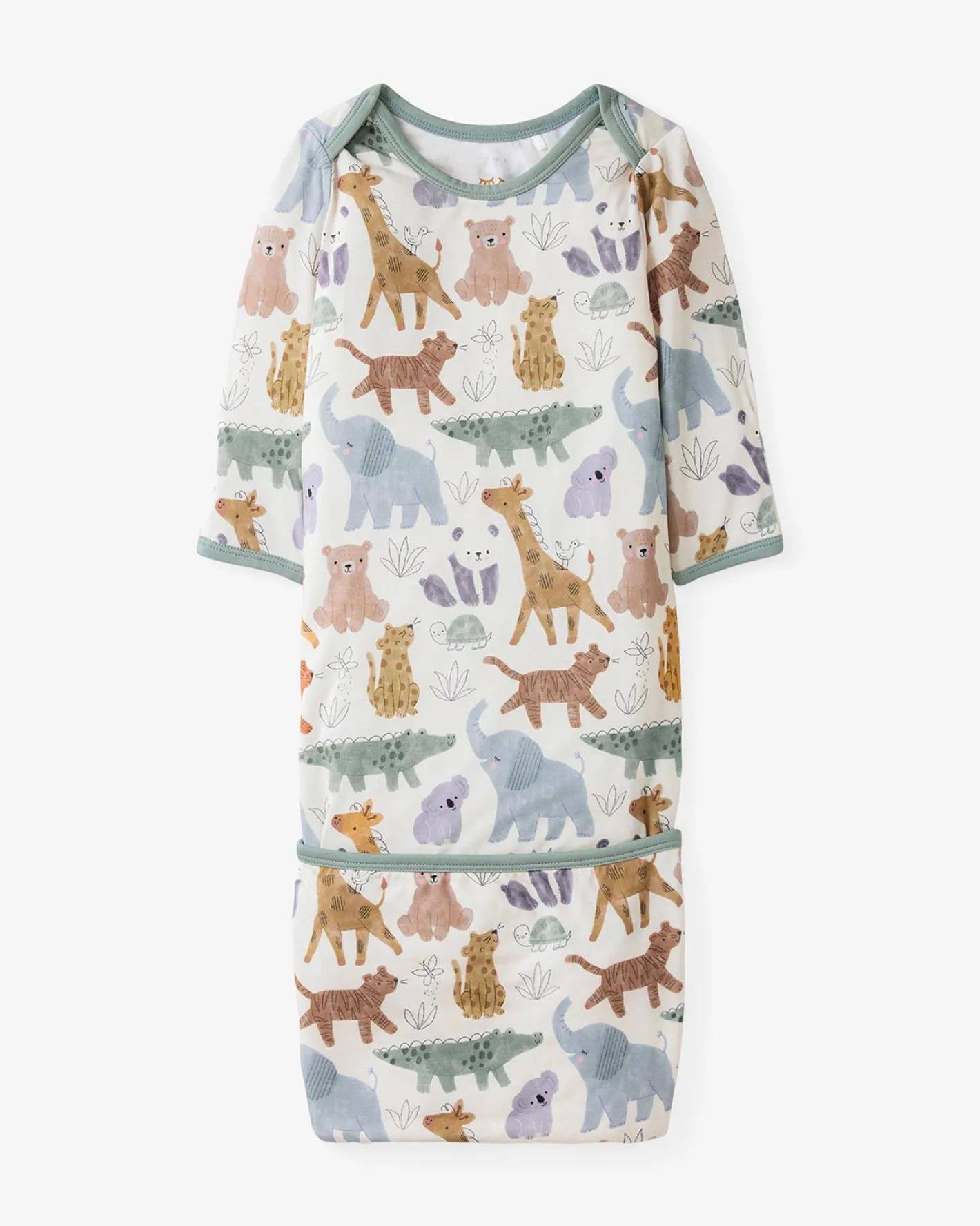 The Newborn Shop|The Newborn Shop<Little Sleepies Infant Gown Sweet Safari