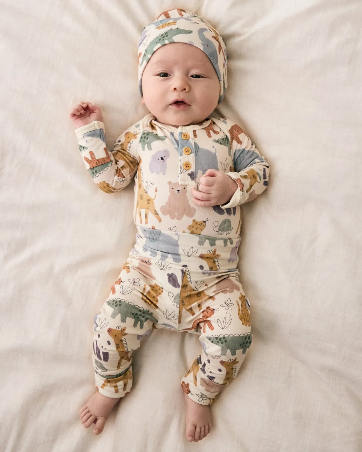 The Newborn Shop|The Newborn Shop<Little Sleepies Infant Beanie Sweet Safari