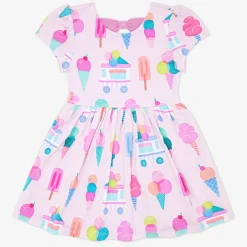 Dresses|Dresses<Little Sleepies Bow Back Skater Dress Sweet Scoops