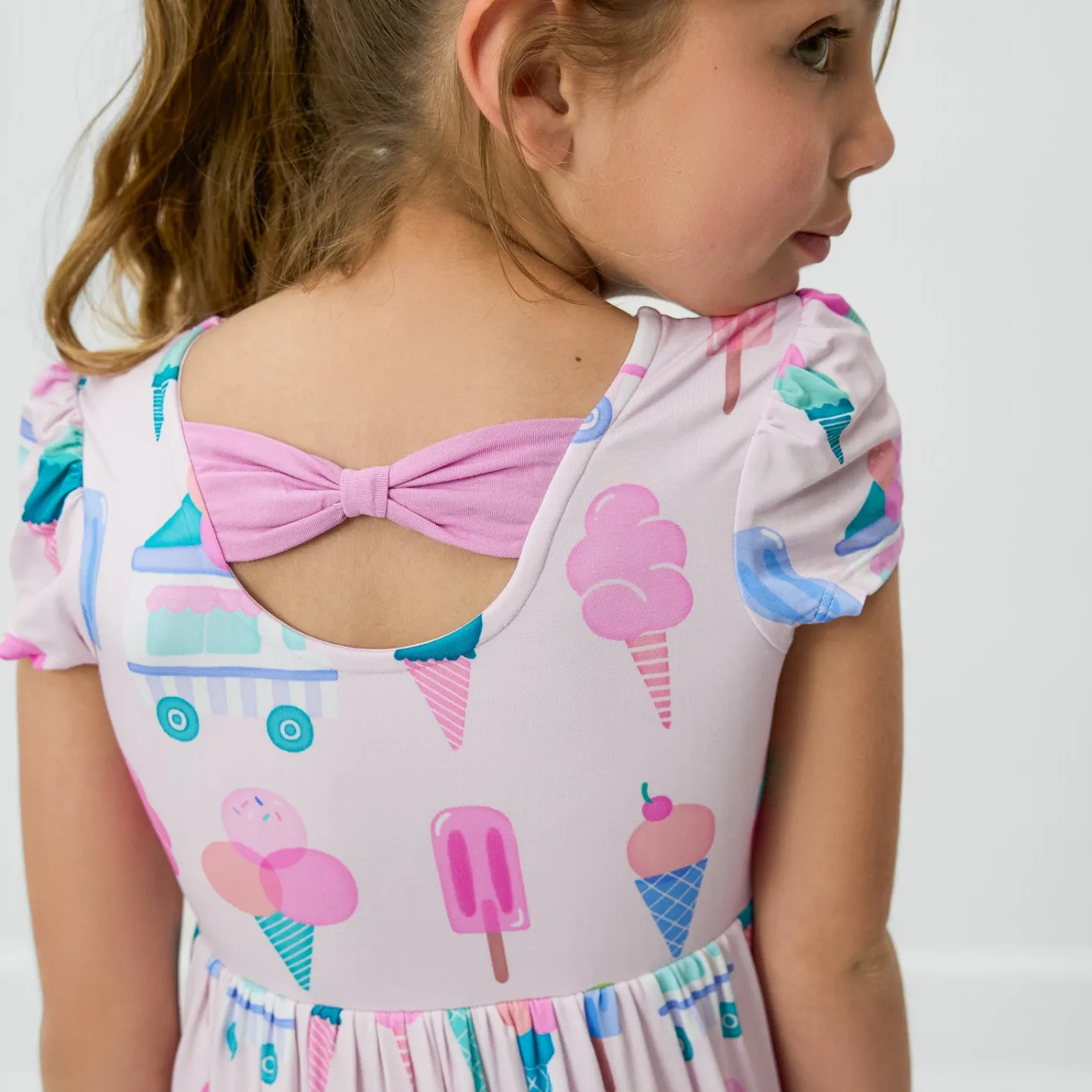 Dresses|Dresses<Little Sleepies Bow Back Skater Dress Sweet Scoops