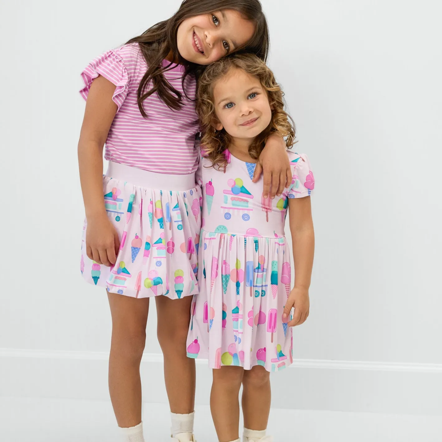 Dresses|Dresses<Little Sleepies Bow Back Skater Dress Sweet Scoops