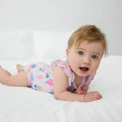 Bamboo Baby Clothes|Bodysuits<Little Sleepies Flutter Bodysuit Sweet Scoops