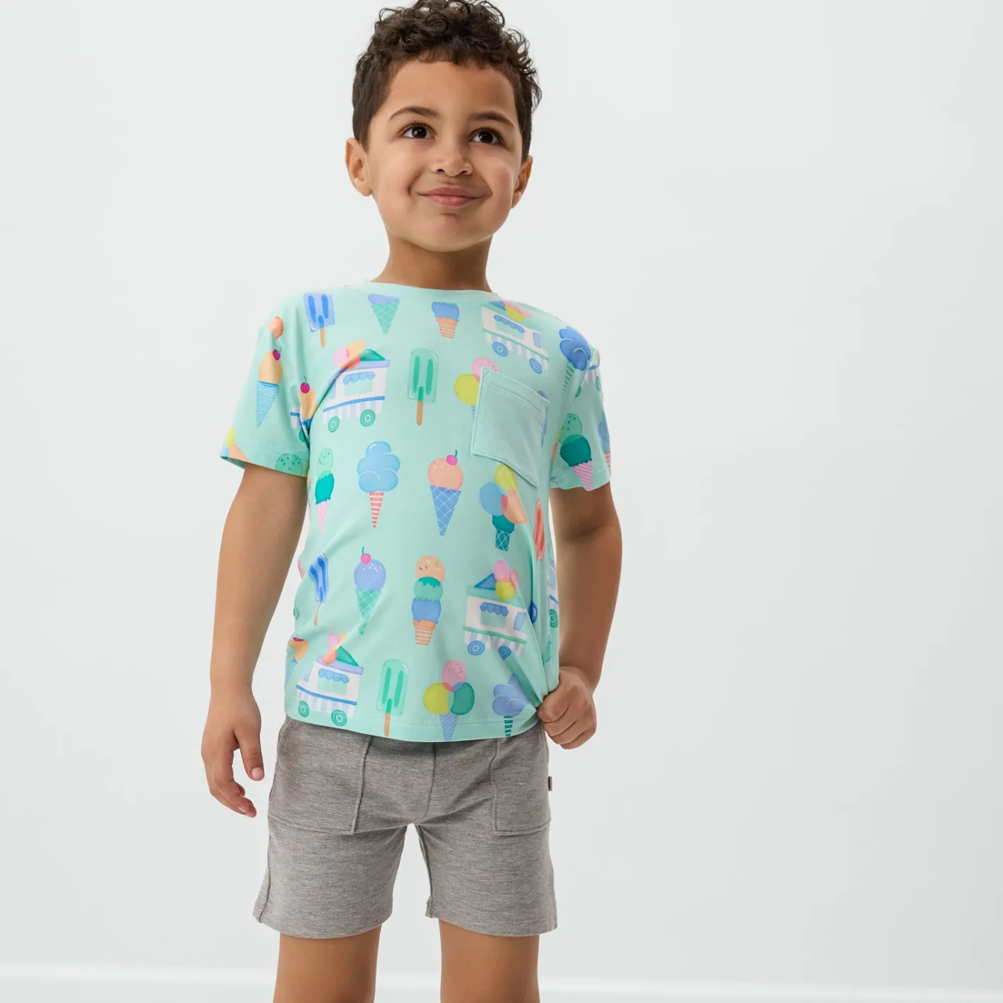 Tops & Tees|Tops & Tees<Little Sleepies Relaxed Pocket Tee Sweet Scoops