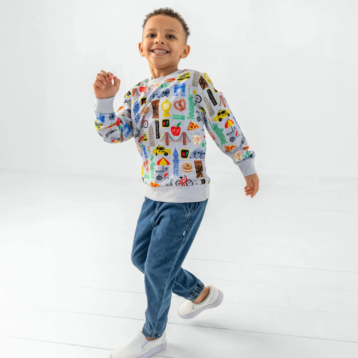 Tops & Tees|Tops & Tees<Little Sleepies Crewneck Sweatshirt The Big Apple