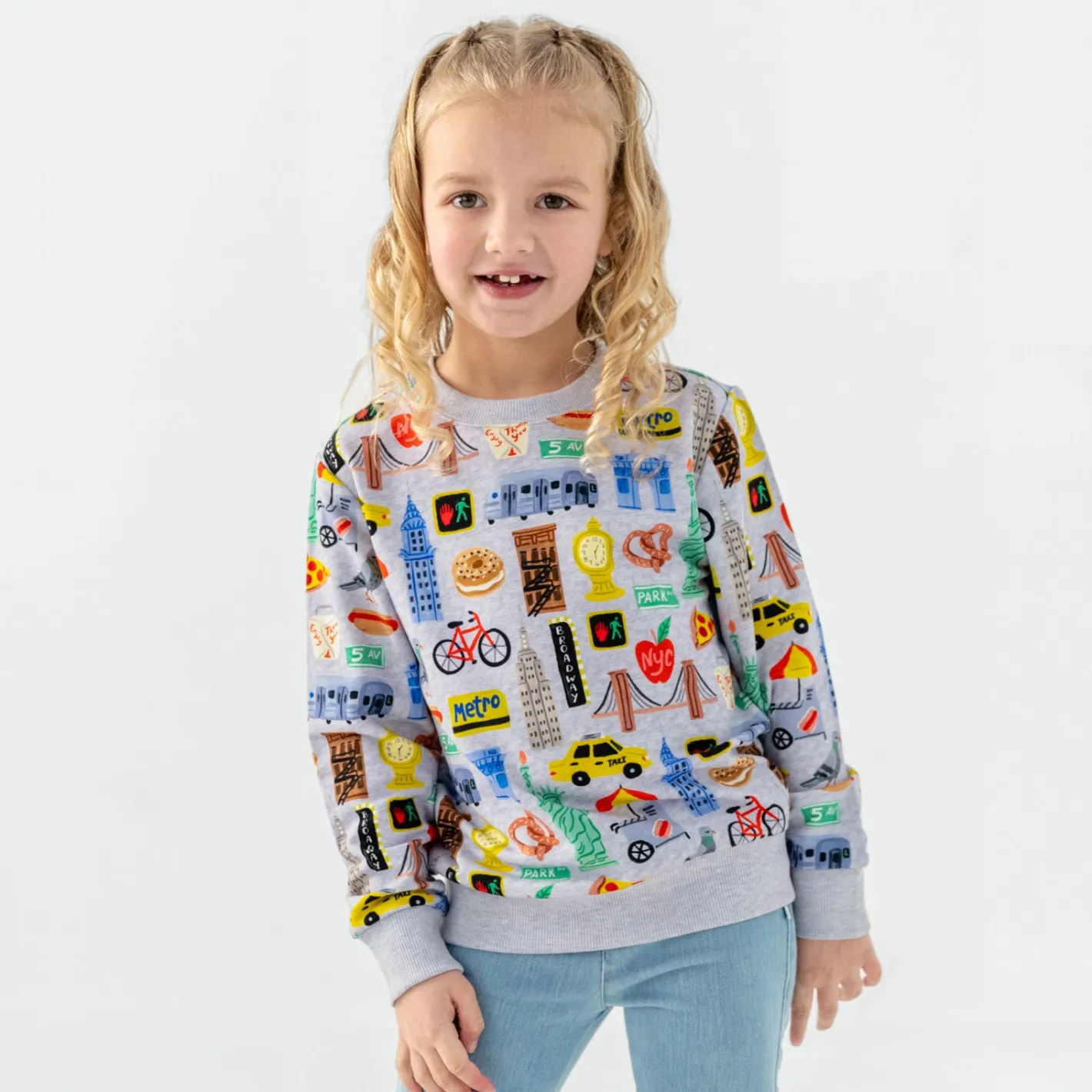 Tops & Tees|Tops & Tees<Little Sleepies Crewneck Sweatshirt The Big Apple