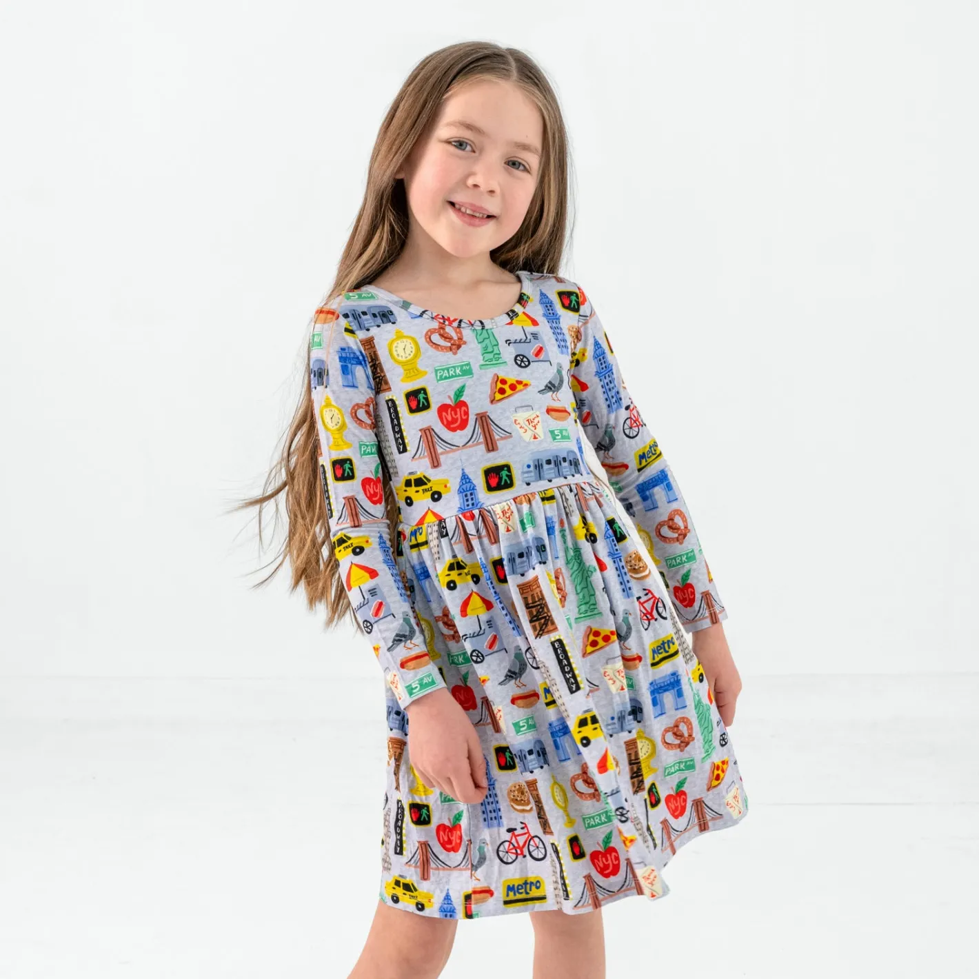 Dresses|Dresses<Little Sleepies Skater Dress The Big Apple