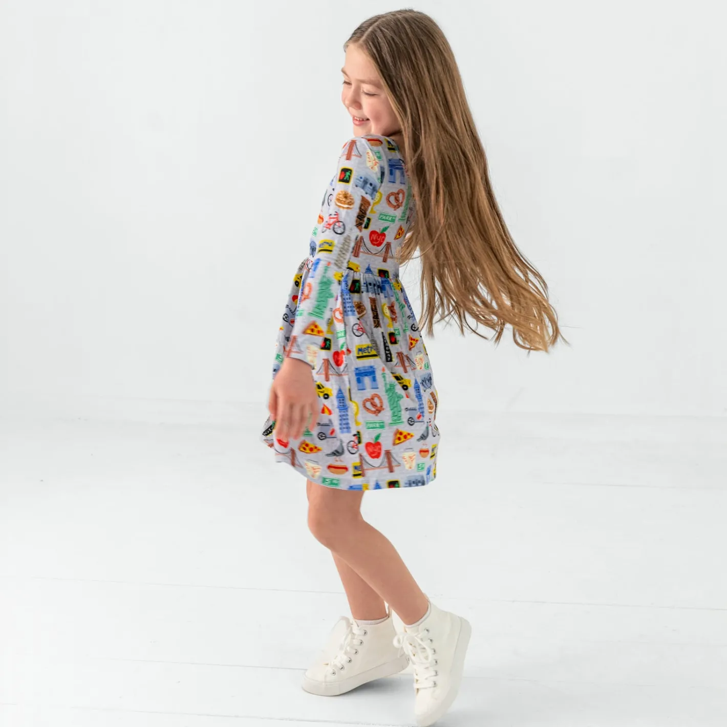 Dresses|Dresses<Little Sleepies Skater Dress The Big Apple
