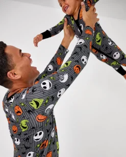 Daddy & Me|Full Family Matching<Little Sleepies Men's Pajama Top The Nightmare Before Christmas