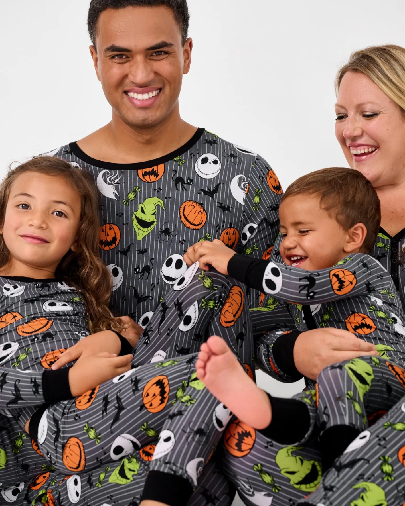 Daddy & Me|Full Family Matching<Little Sleepies Men's Pajama Top The Nightmare Before Christmas