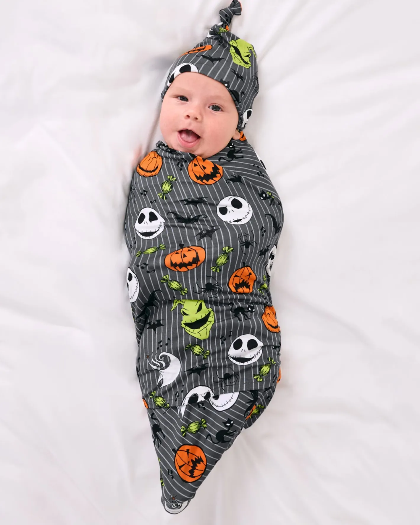 Layette|Swaddles<Little Sleepies Swaddle & Hat Set The Nightmare Before Christmas
