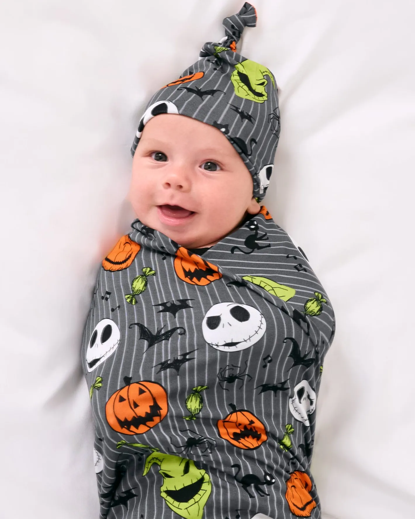 Layette|Swaddles<Little Sleepies Swaddle & Hat Set The Nightmare Before Christmas