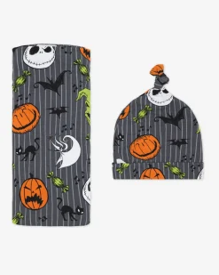 Layette|Swaddles<Little Sleepies Swaddle & Hat Set The Nightmare Before Christmas