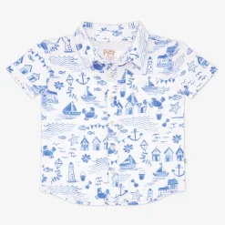 Tops & Tees|Tops & Tees<Little Sleepies Button Down Polo Tidal Treasures