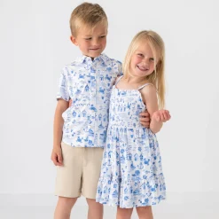 Dresses|Dresses<Little Sleepies Smocked Tank Dress Tidal Treasures