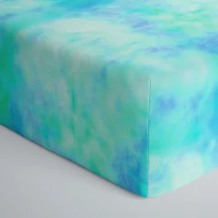 Sheets<Little Sleepies Fitted Crib Sheet Tidepool Watercolor