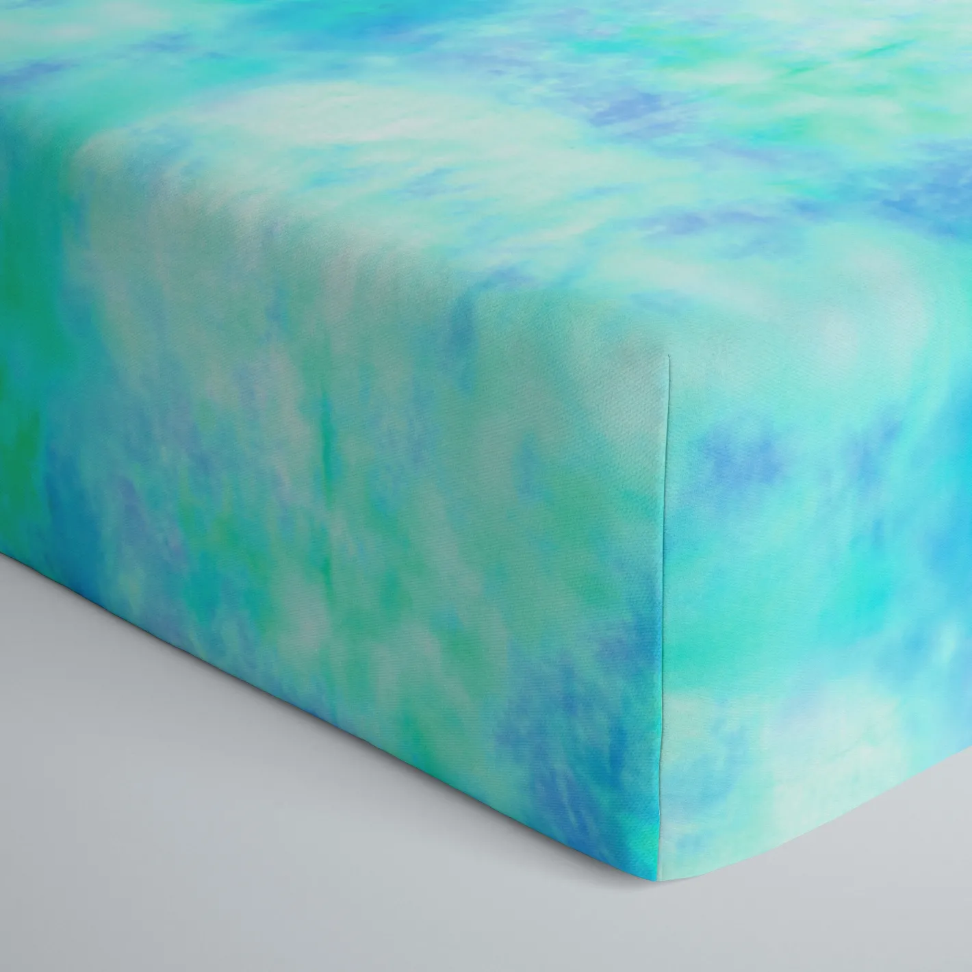 Sheets<Little Sleepies Fitted Crib Sheet Tidepool Watercolor