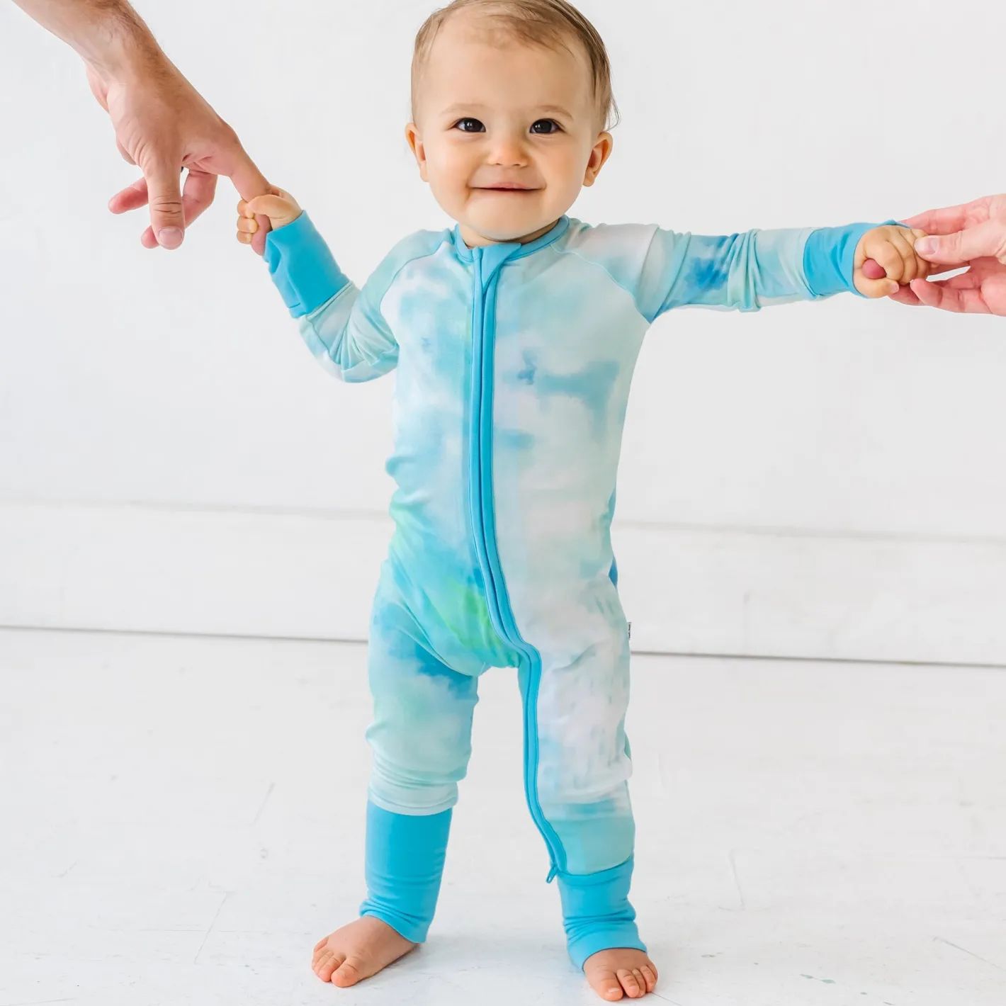 Zippies|Sibling Matching<Little Sleepies Zippy Tidepool Watercolor