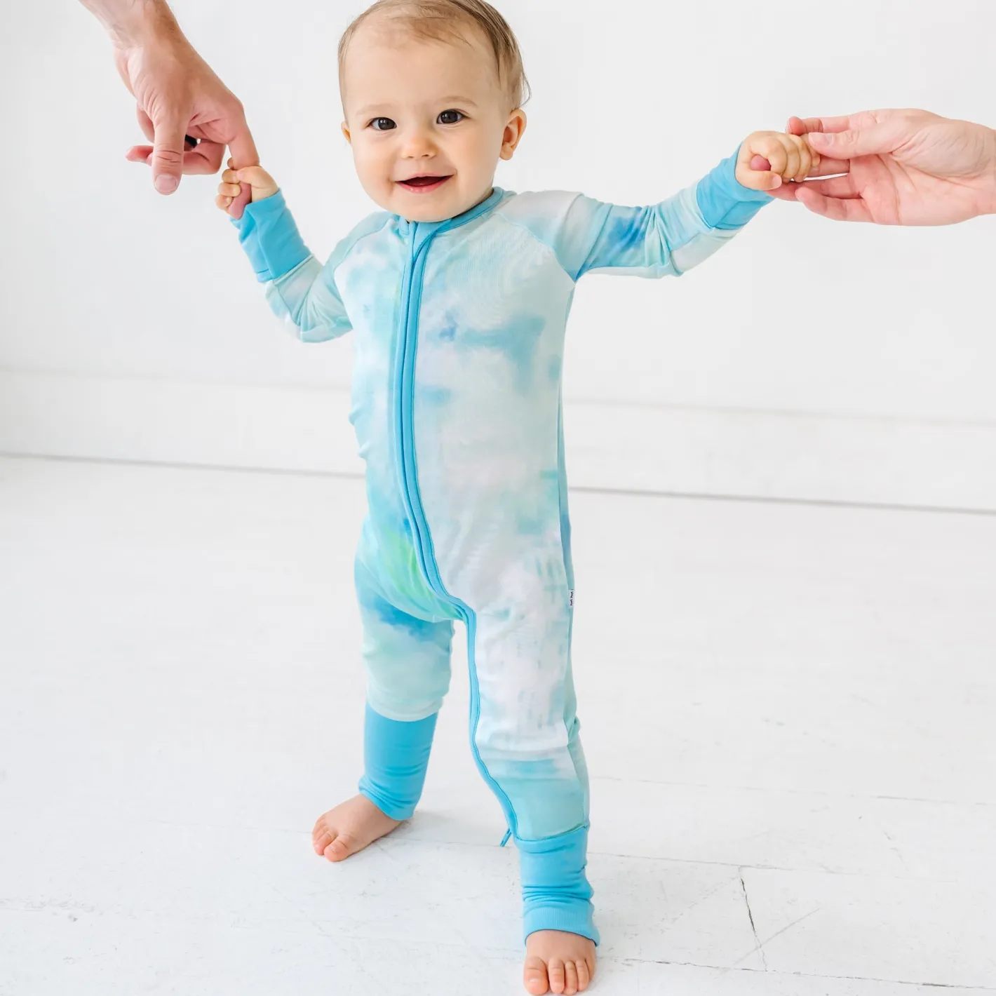 Zippies|Sibling Matching<Little Sleepies Zippy Tidepool Watercolor