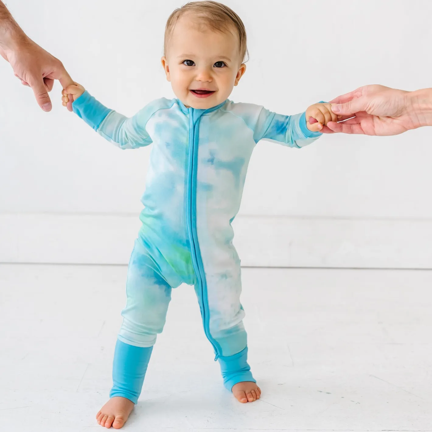 Zippies|Sibling Matching<Little Sleepies Zippy Tidepool Watercolor