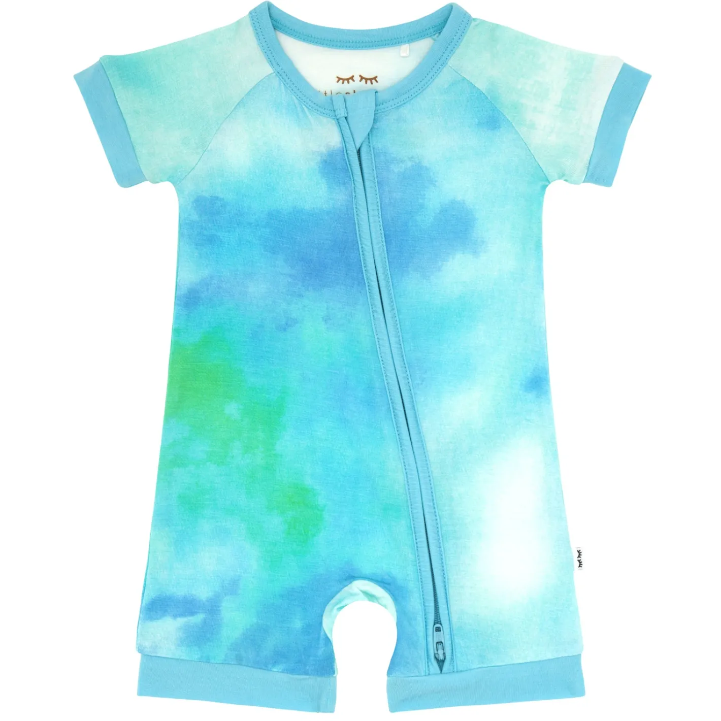 Zippies|Sibling Matching<Little Sleepies Shorty Zippy Tidepool Watercolor