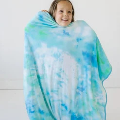 Cloud Blankets|Cloud Blankets<Little Sleepies Large Cloud Blanket® Tidepool Watercolor