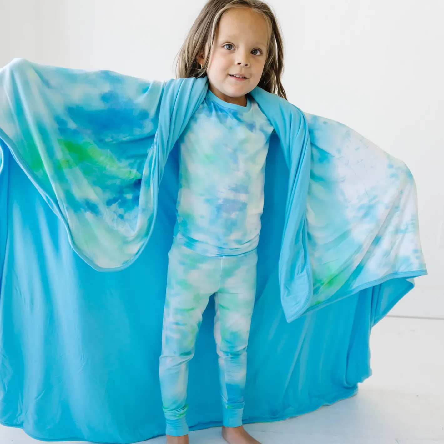 Cloud Blankets|Cloud Blankets<Little Sleepies Large Cloud Blanket® Tidepool Watercolor