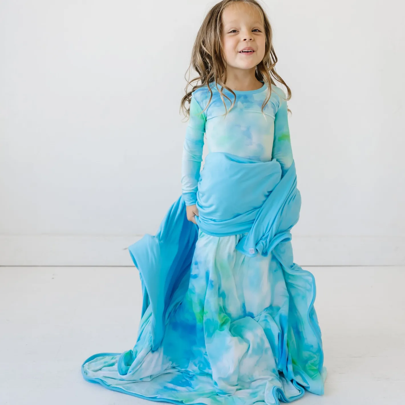Cloud Blankets|Cloud Blankets<Little Sleepies Large Cloud Blanket® Tidepool Watercolor