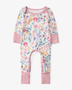 The Newborn Shop|The Newborn Shop<Little Sleepies Crescent Zippy Tiny Blooms