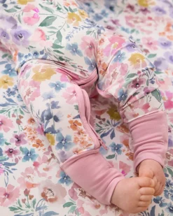 The Newborn Shop|The Newborn Shop<Little Sleepies Crescent Zippy Tiny Blooms