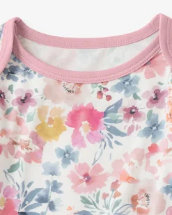 The Newborn Shop|The Newborn Shop<Little Sleepies Crescent Zippy Tiny Blooms