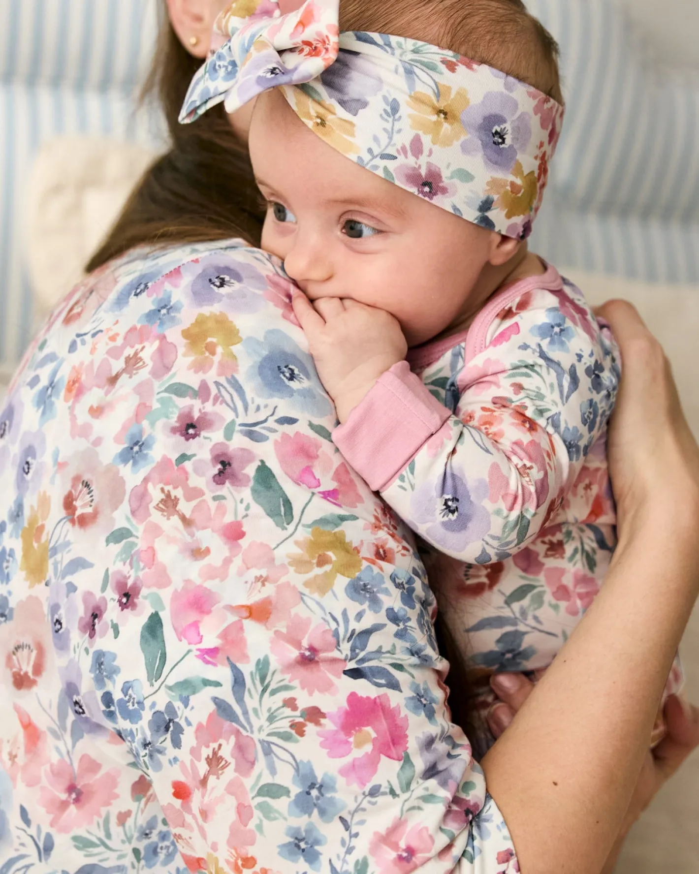 The Newborn Shop|The Newborn Shop<Little Sleepies Luxe Bow Headband Tiny Blooms