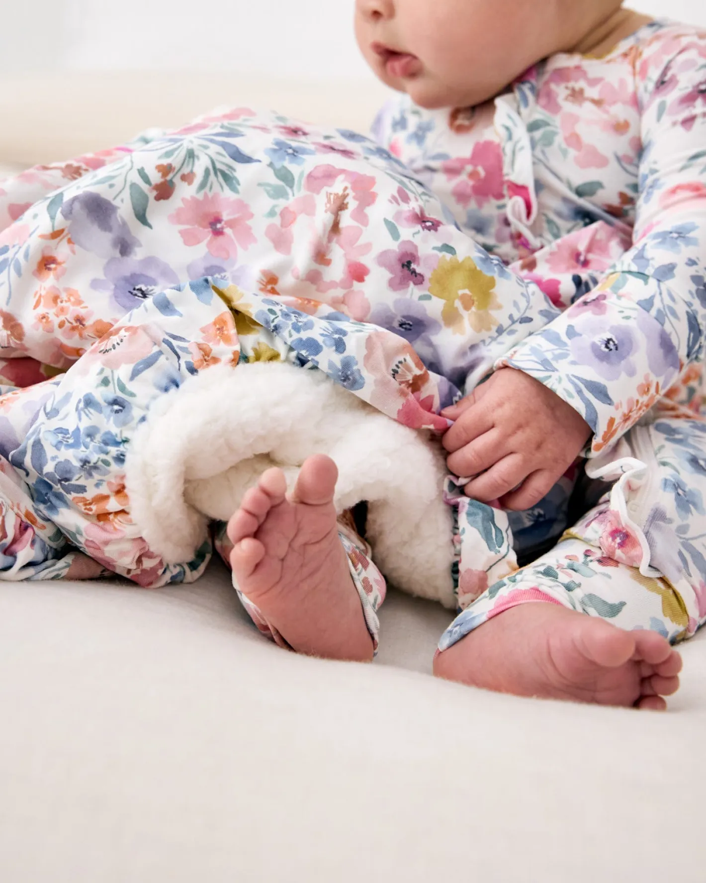 The Newborn Shop|The Newborn Shop<Little Sleepies Ruffle Mini Cloud Blanket® Tiny Blooms