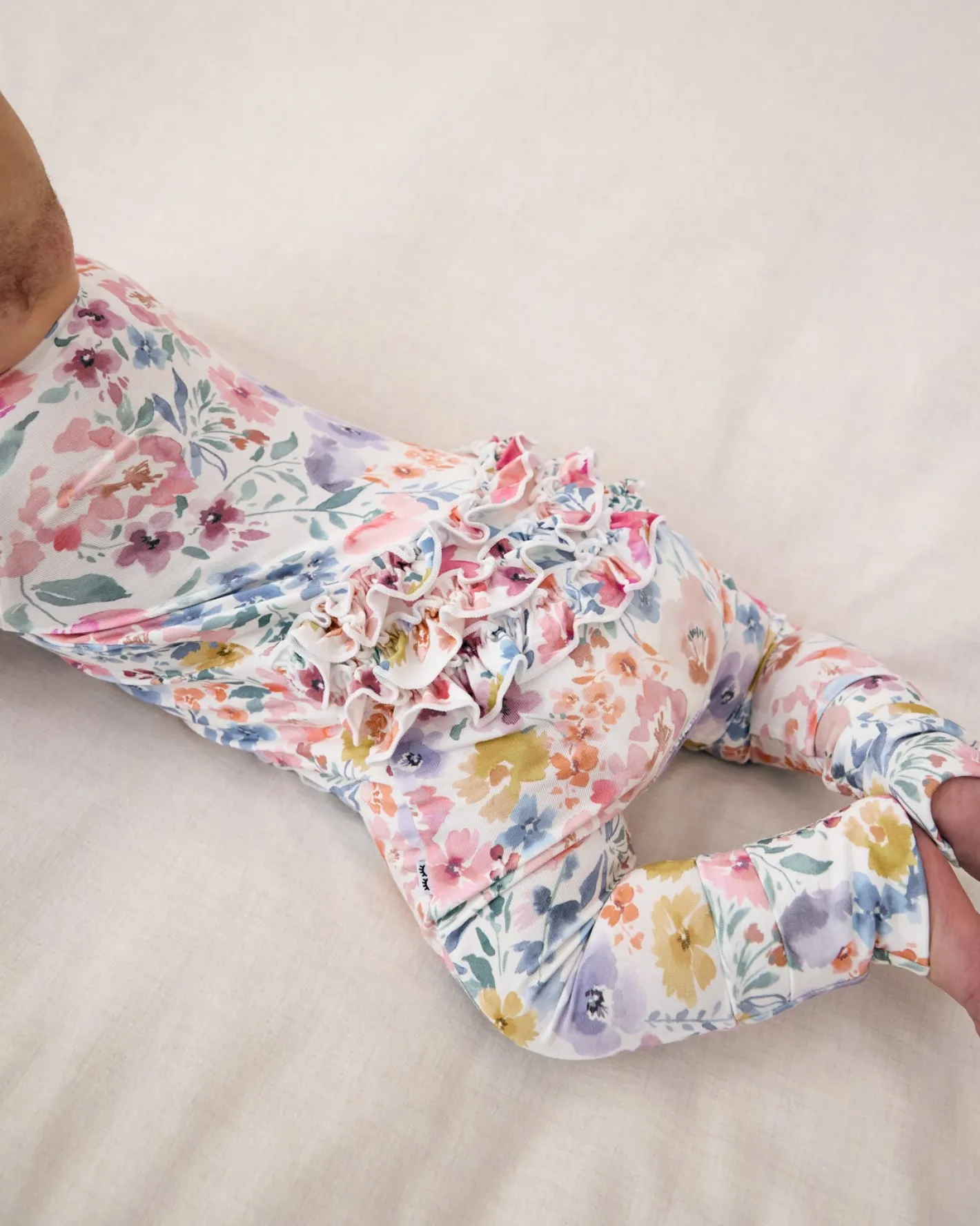 The Newborn Shop|The Newborn Shop<Little Sleepies Ruffle Zippy Tiny Blooms