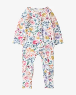 The Newborn Shop|The Newborn Shop<Little Sleepies Ruffle Zippy Tiny Blooms