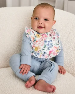 The Newborn Shop|The Newborn Shop<Little Sleepies Ruffle Bib Tiny Blooms