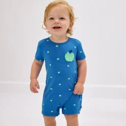Bamboo Baby Clothes|Rompers<Little Sleepies Pocket Shorty Romper Tiny Orchard